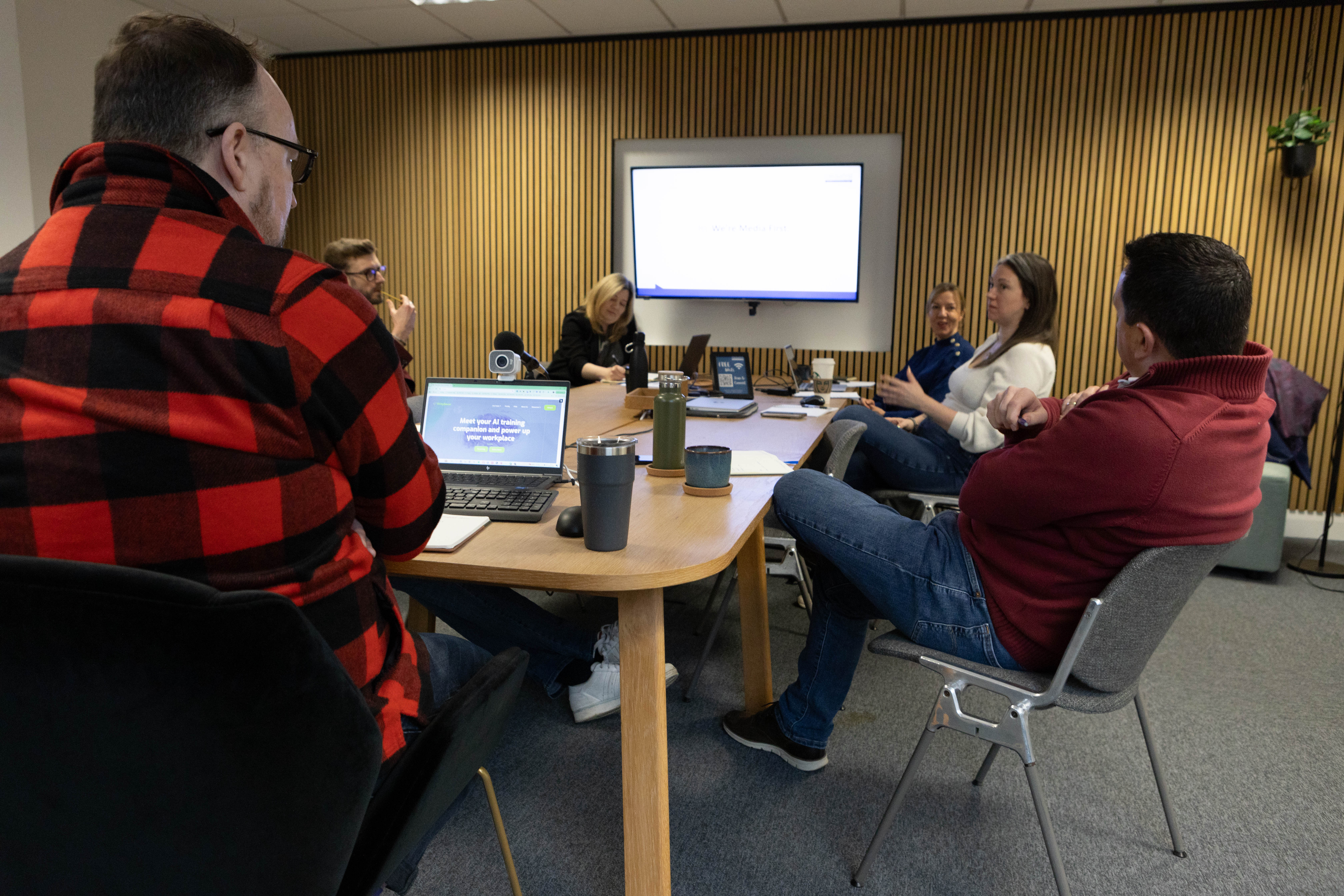 Media training in progress